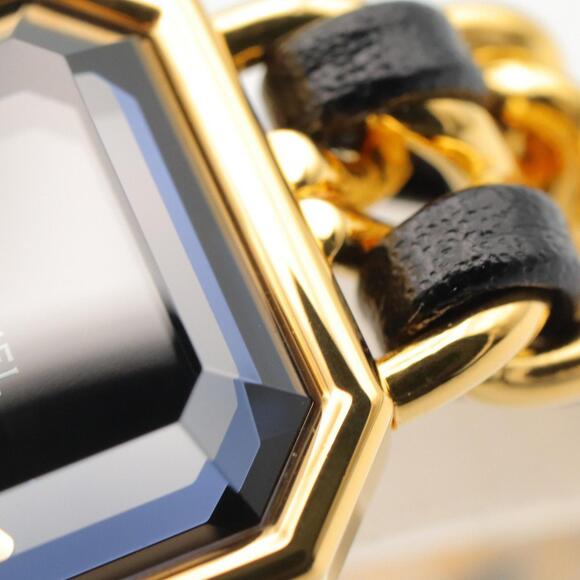 Chanel CHANEL Première M Wristwatch, Gold Plated (GP), Leather Strap, Women's... - Picture 11 of 15